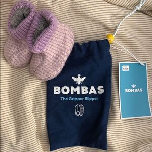 Bombas Baby Purple Gripper Slippers